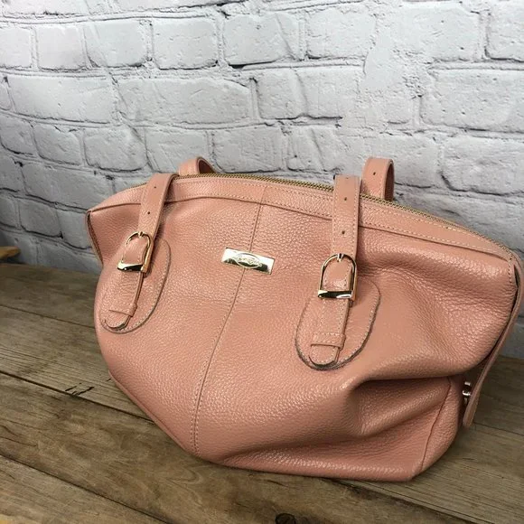 Onna Erlich convertible pink pebbled leather bag - Picture 10 of 16